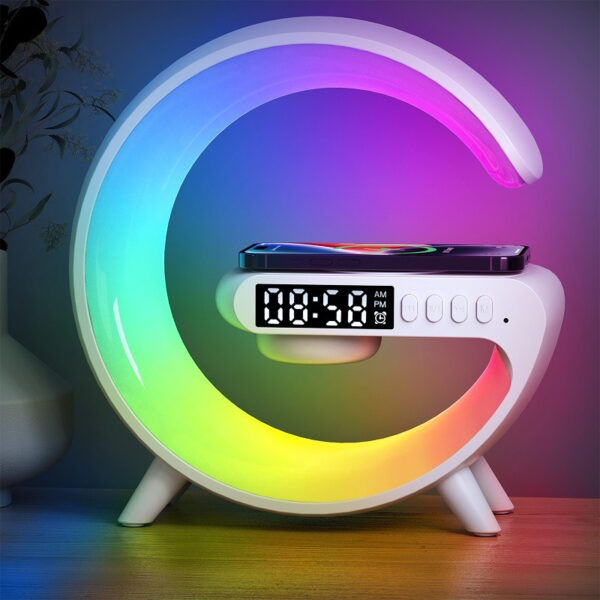 Multifunctional G63 Bluetooth Speaker with Wireless Charging, Sound System, Atmosphere Lighting, Music Wake-Up, and Multiple Light - Image 5