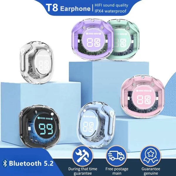 Air 39 Transparent Bluetooth Earbuds | Premium Sound, Super Bass, ENC Technology, HD Calling & Bluetooth 5.3 Connectivity - Image 5