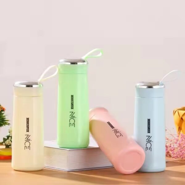 Nice Bottle | 400ml Mini Flask Glass Water Bottle with Vacuum Insulation | Temperature Resistant - Image 2