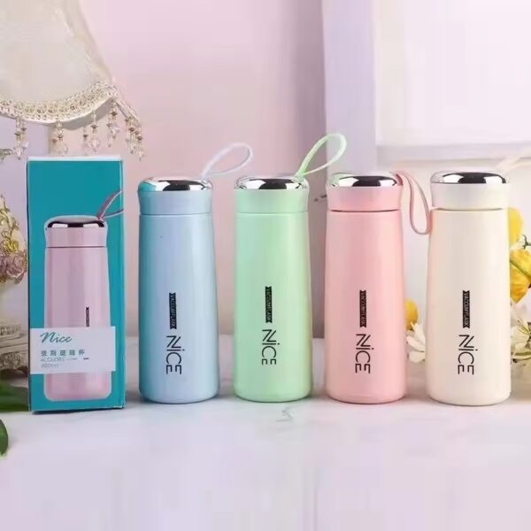 Nice Bottle | 400ml Mini Flask Glass Water Bottle with Vacuum Insulation | Temperature Resistant - Image 6