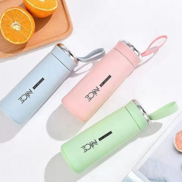 Nice Bottle | 400ml Mini Flask Glass Water Bottle with Vacuum Insulation | Temperature Resistant - Image 4