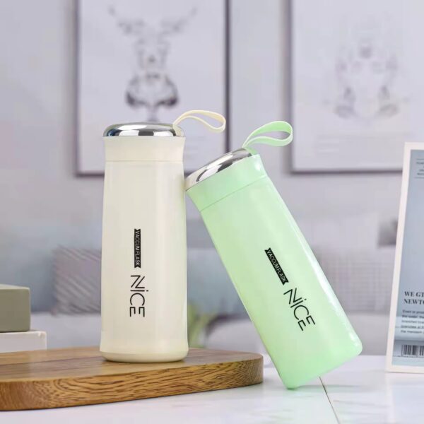 Nice Bottle | 400ml Mini Flask Glass Water Bottle with Vacuum Insulation | Temperature Resistant - Image 7