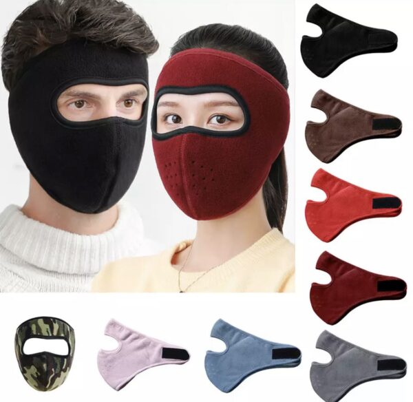 Windproof Anti Dust Full Face Masks Cycling Ski Breathable Masks Eye Hd Anti Fog Goggles Hood Cover Winter Warm Hat Caps - Image 5