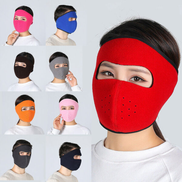 Windproof Anti Dust Full Face Masks Cycling Ski Breathable Masks Eye Hd Anti Fog Goggles Hood Cover Winter Warm Hat Caps - Image 3