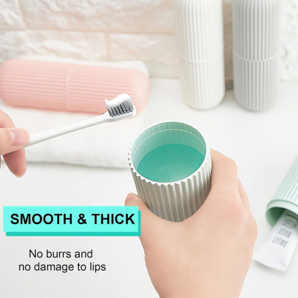 Compact Travel Toothbrush and Toothpaste Holder | Portable Storage Case - Image 3