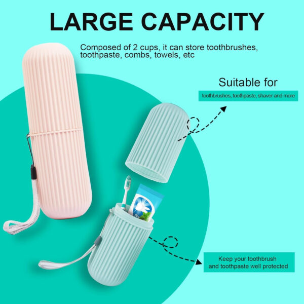 Compact Travel Toothbrush and Toothpaste Holder | Portable Storage Case - Image 6