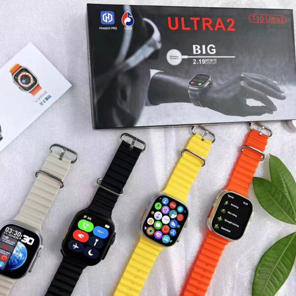 T10 Ultra 2 Smart Watch – 2.19" Infinite Display, Bluetooth Calling, Wireless Charging, Real Screws, Secure Strap Lock, 49MM Dial | Premium Fitness & Lifestyle Smartwatch - Image 3