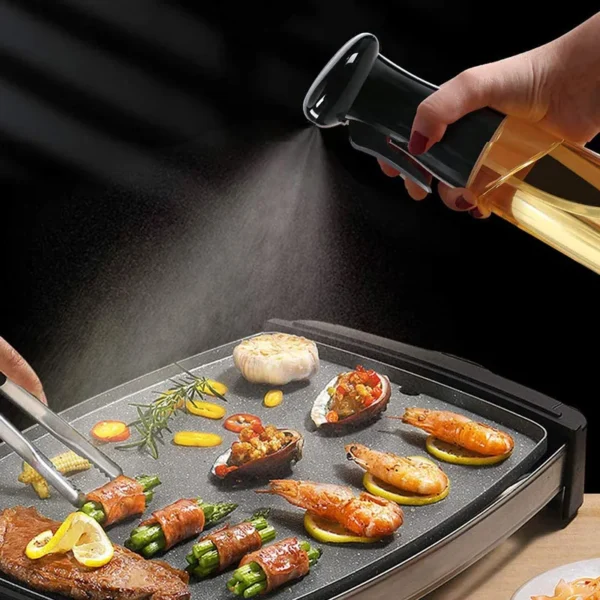 200 ML Plastic Spray Bottle for Oil and Vinegar | Versatile Kitchen Cooking Spray for BBQ and Grilling - Image 2