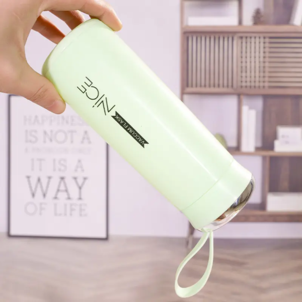 Nice Bottle | 400ml Mini Flask Glass Water Bottle with Vacuum Insulation | Temperature Resistant - Image 5